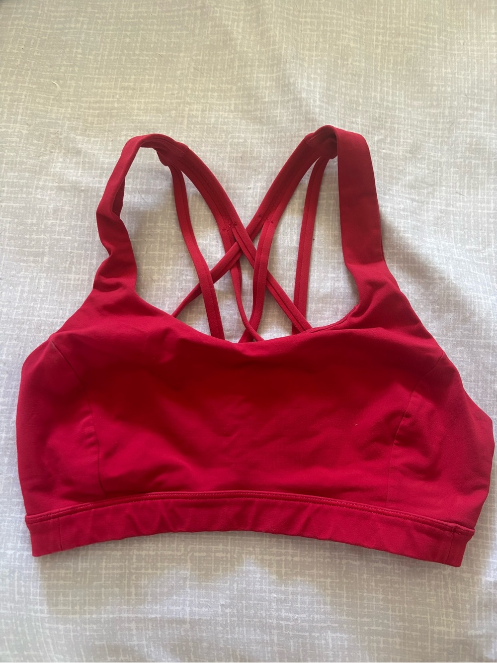 lululemon athletica Red Strappy Crossback Sports Bra